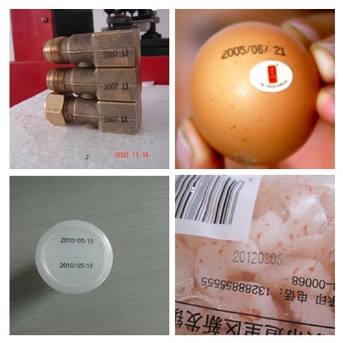 產(chǎn)品打碼效果示意圖: